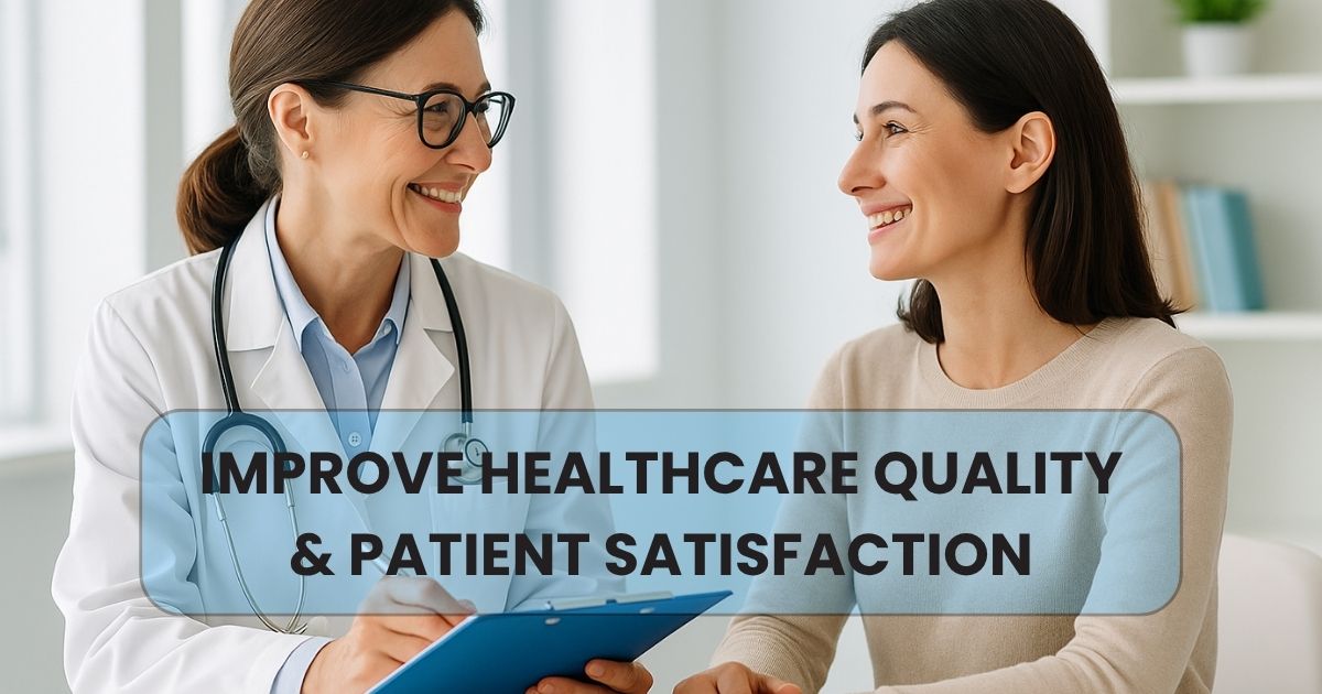 Doctor and patient in a consultation — symbolizing improved healthcare quality and satisfaction